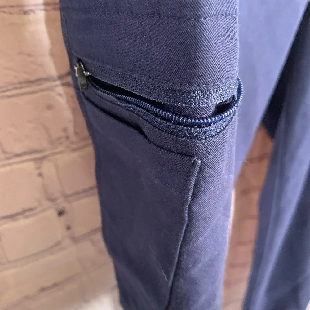 Figs Womens Yola Skinny Scrub Pant Navy SIze S Medical Nurse Doctor Hospital